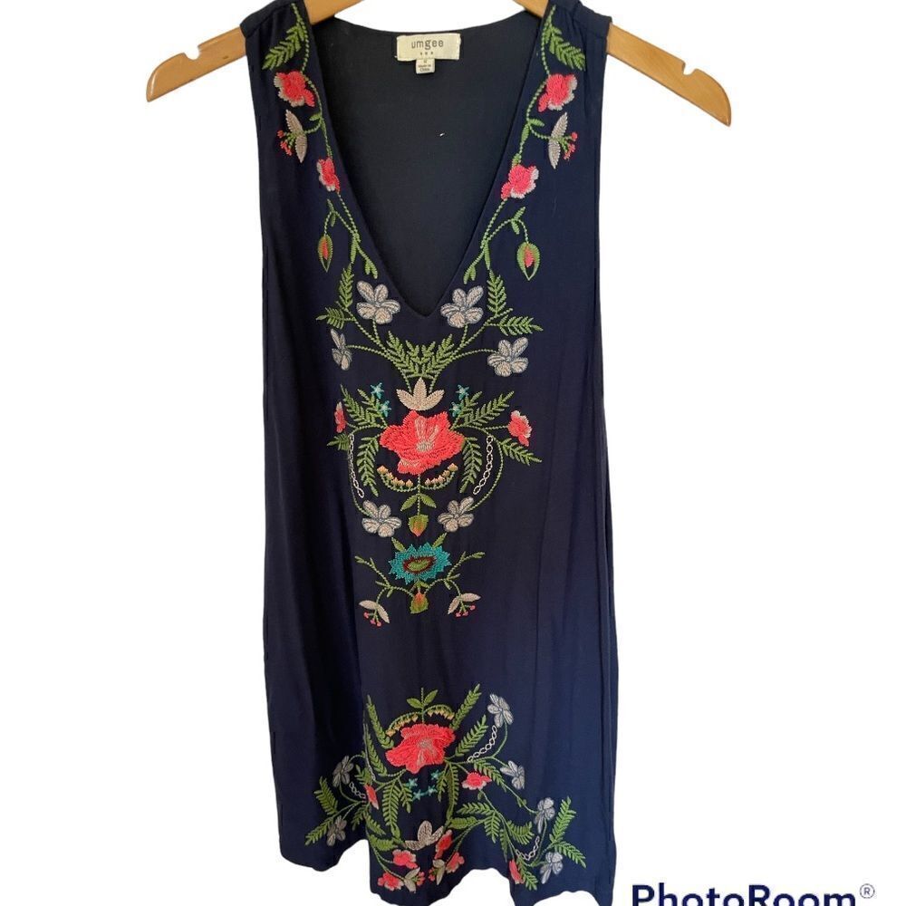 Umgee Boho Embroidered Dress, Small - Picture 4 of 5